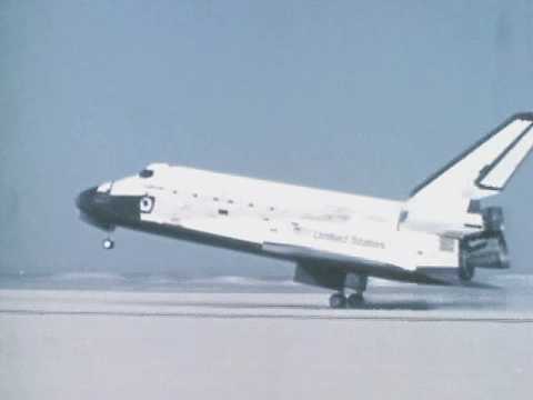 Shuttle Landing on Lakebed at Edwards Air Force Base