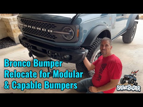 BroncBuster Ford Bronco Bumper Relocate for Modular & Capable Bumpers