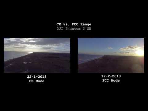 DJI Phantom 3 SE FCC/CE Range Comparison