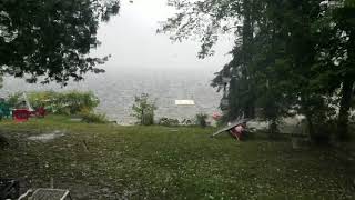 preview picture of video 'Hailstorm on Horseshoe Lake'