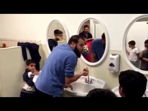 Teaching Kids How To Make Wudu تعليم الأطفال الوضوء الصحيح !