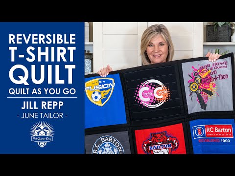 Let's Make a Quilt As You Go T-shirt Quilt 👕 Make a Reversible T-shirt Quilt at Home! by Jill Repp