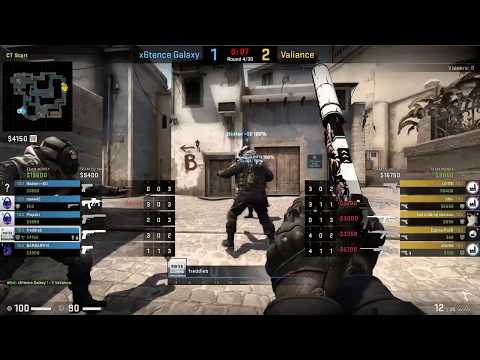 ESports - CS:GO, x6tence Galaxy vs Valiance, United Masters League (7th of February 2019), Mirage...