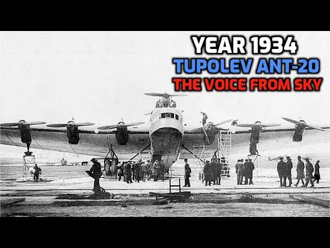 Year 1934 - Tupolev ANT-20 - Moscow - Russia -