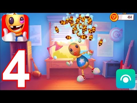 Kick the Buddyman: Origins - Gameplay Walkthrough Part 4 - Free Weapons #4 (iOS)