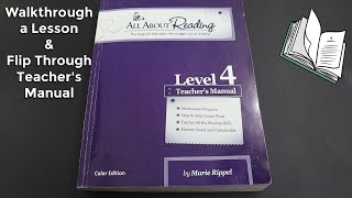 ALL ABOUT READING LEVEL 4| Walk Through A Lesson| Flip Through The Manual| Homeschool Curriculum