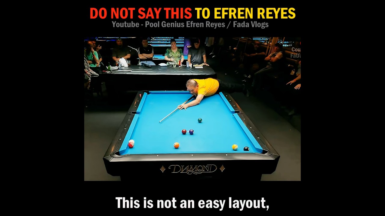 Do Not Ever say this to Efren Reyes