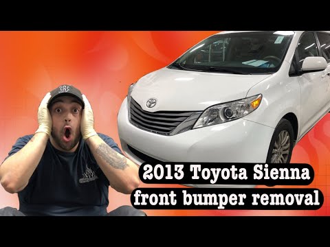 2013 Toyota Sienna front bumper removal