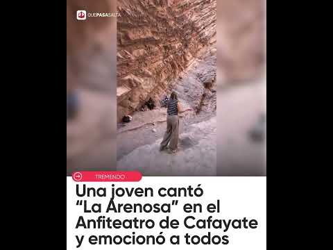 🎶❤️ CANTÓ "LA ARENOSA" EN EL ANFITEATRO DE CAFAYATE Y SU VOZ EMOCIONÓ A TODOS | #QUEPASASALTA