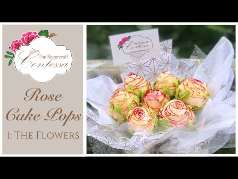 Buttercream Rose Cake Pop Bouquet Tutorial -   Part 1
