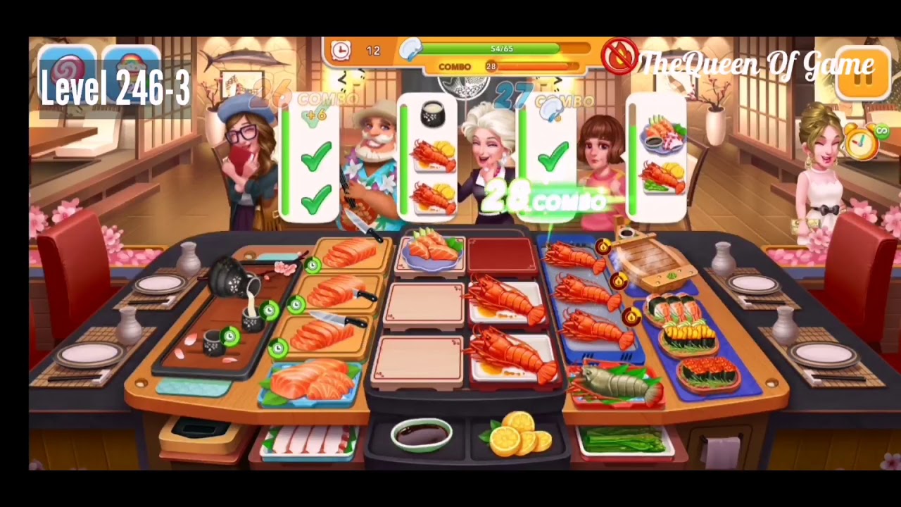 Level 244 - 255 Cooking Frenzy | Sushi Restaurant