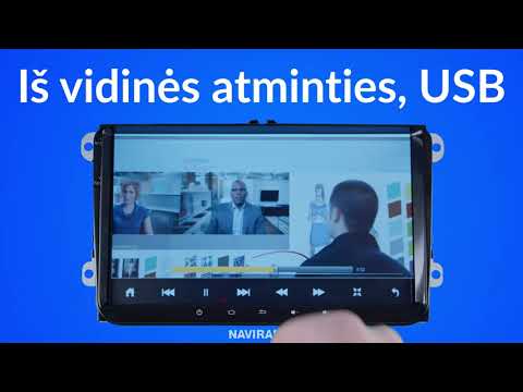 Volkswagen 9inch touchscreen android 13 su carplay/android auto, multimedia and navigation