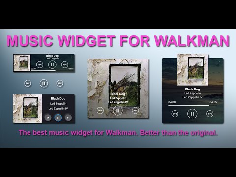 Music Widget for WALKMAN™ Video