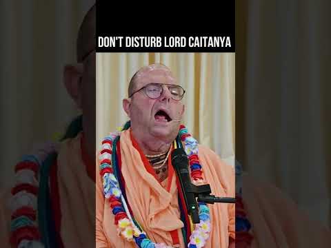 "Don't Disturb Lord Caitanya" by His Holiness Jayapataka Swami Maharaja. #JayapatakaSwamiArchives