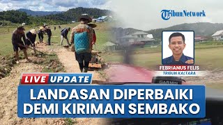 Jalan Darat Rusak, Pengiriman Sembako Terhalang! Warga Krayan Selatan Ramai-ramai Lakukan Perbaikan