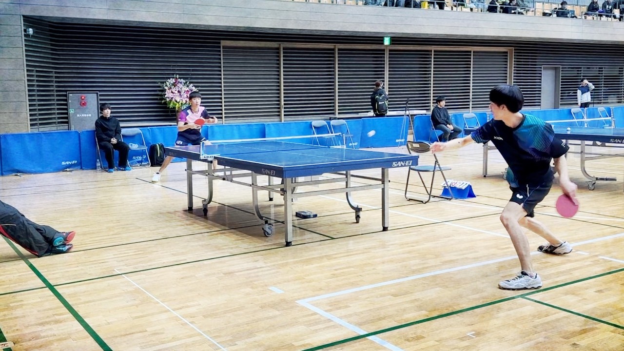 【卓球】栃木県チャンピオンの左腕に崖っぷちまで追い詰められ、、、。新スポ連全国大会、ベスト16決定戦。