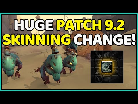 Patch 9.2 Skinning Change! HUGE IMPACT! | Shadowlands Goldmaking