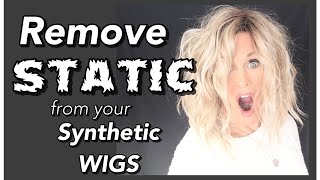 How To REMOVE STATIC in WIGS or HAIR |  Methods & Options | TAZS Wig Tips!