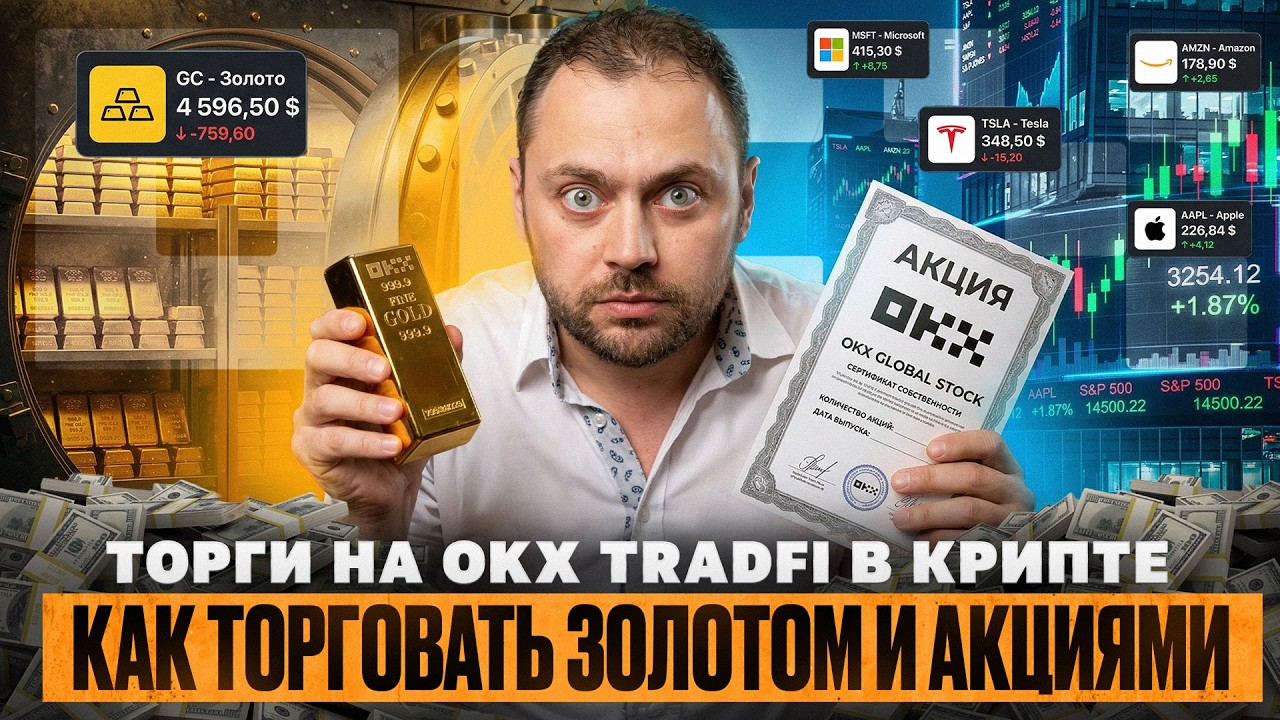 Как Торговать ЗОЛОТОМ и АКЦИЯМИ в КРИПТЕ | OKX TradeFi