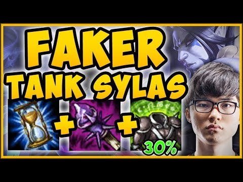 FAKER TANK SYLAS BUILD = 100% TOO MUCH HEALING! TANK SYLAS SEASON 9 TOP GAMEPLAY! League of Legends