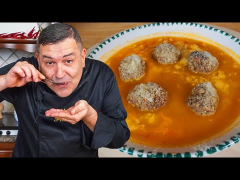 PASTA al BRODO CON POLPETTINE - La Ricetta CALDA e SAPORITA