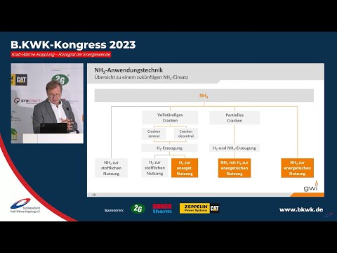 Perspektiven für Wasserstoff und Ammoniak in der Strom- und Wärmeversorgung [B.KWK-Kongress 2023]
