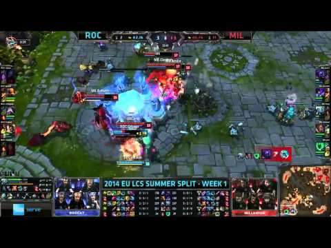 2014 EU LCS Summer - Week 1 May 2014 - Deciding Teamfight - ROC vs. MIL - LoL HD