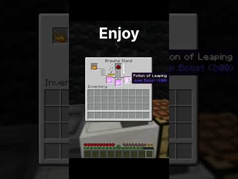 How to make a jump boost potion #minecraft #minecrafttutorial #potions #minecraftpotion