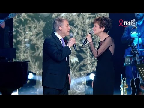 Catherine Laborde et Salvatore Adamo chantent "Tombe la Neige"