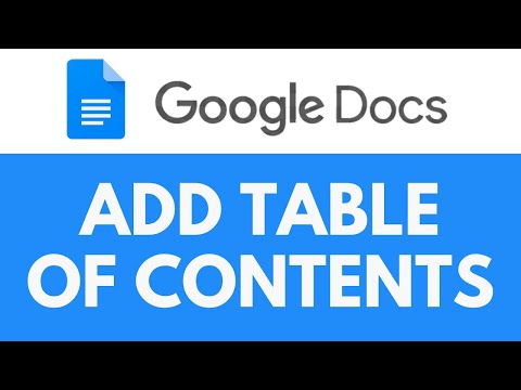 Come aggiungere un indice in Google Docs | Creare un indice | Tutorial di Google Docs