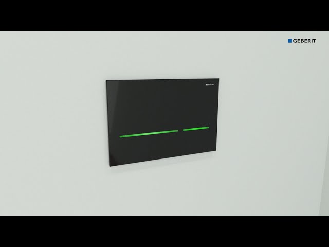 geberit Tryckplatta geberit sigma80 elektr 230v svart/glas