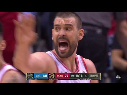 Marc Gasol/Ibaka vs Warriors - NBA Finals G1 (30 - 5 - 2019)
