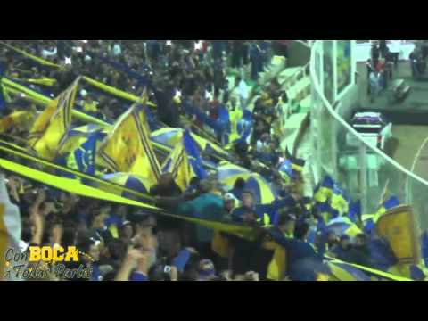 "Para ser campeón hoy hay que ganar / BOCA CAMPEÓN 2015" Barra: La 12 • Club: Boca Juniors