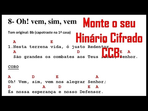 Oh! vem, sim, vem. HINO 8 CCB