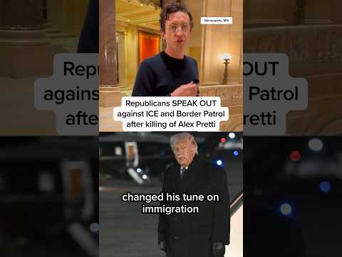 Republicans SPEAK OUT against ICE and Border Patrol after killing of Alex Pretti