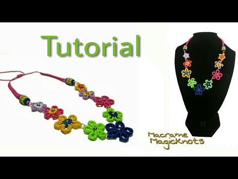 How to Make Macrame Flower  Makramee Blume 