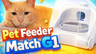 Cheerble Pet Feeder Match G1 - Edge-AI Visual Recognition for Multi-pet Families - APP Control p