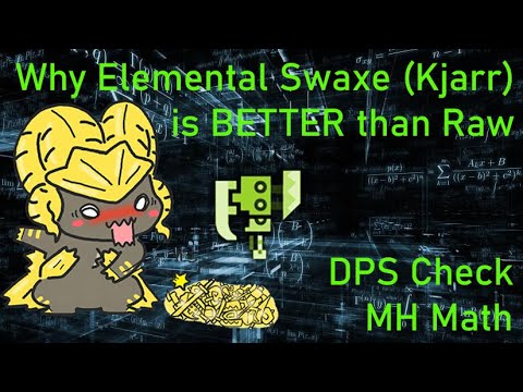 Why Elemental Switch Axe is better that Raw - DPS Check - 2 DPS Builds - MHW Iceborne Math