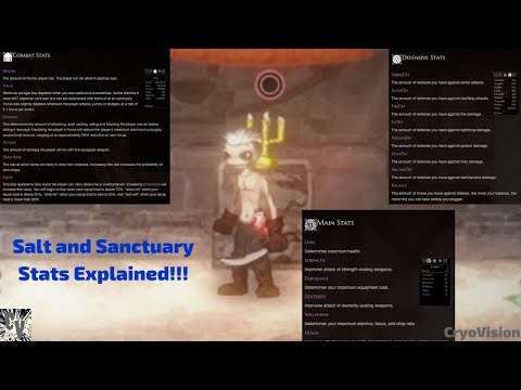 Salt and Sanctuary Stats Explained!!!