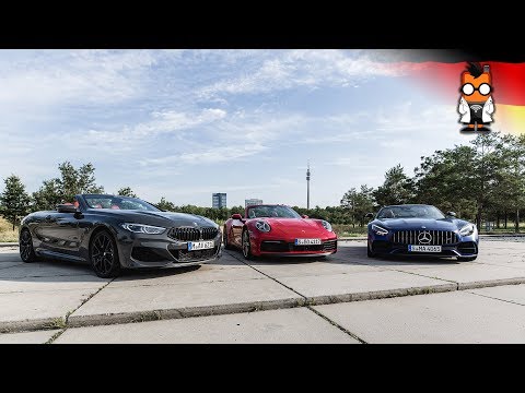 Cabrio Vergleich Porsche 911 - AMG GT C - BMW M850