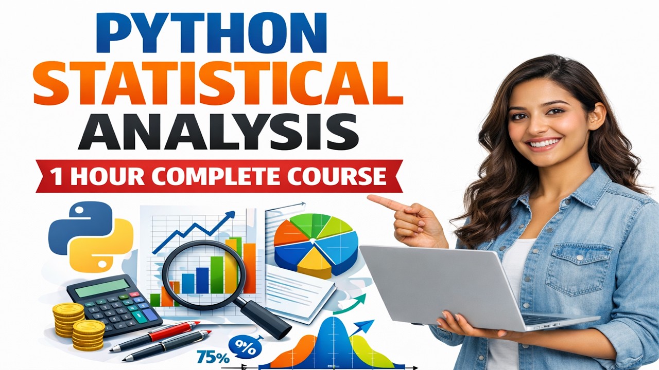 Python Statistical Analysis Full Course in 1 Hour | Learn Statistics with Python for Beginners