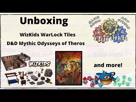 Unboxing WarLock Tiles, D&D Mythic Odysseys of Theros  , dice and more!