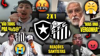 REAÇÕES dos SANTISTAS - BOTAFOGO 2X1 SANTOS - BRASILEIRÃO 2026 - REACT VOLTAMOS COM MAIS VERGONHA!