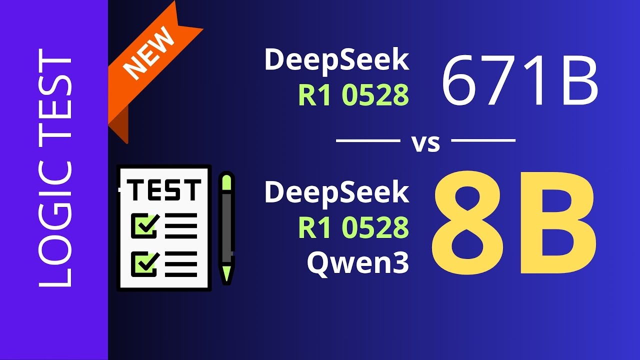 DeepSeek R1 0528 : 8B vs 671B (Live Test)