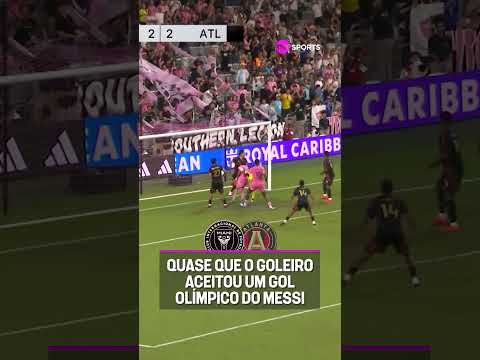 O MESSI QUASE FEZ UM GOL OLÍMPICO! #shorts