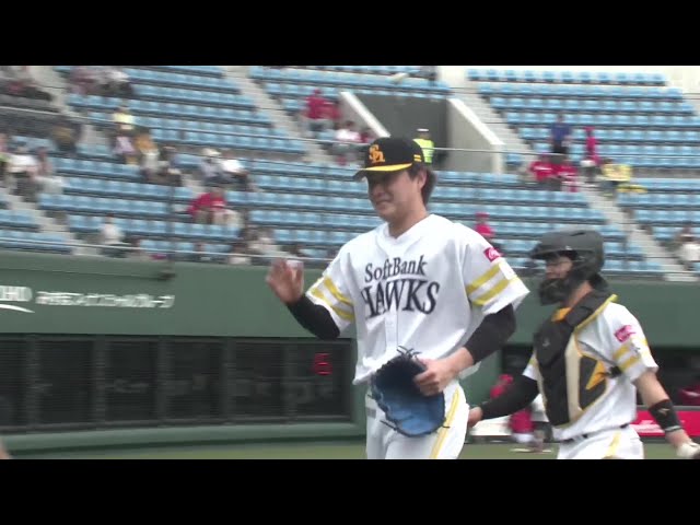 【ファーム】ホークス・前田純 2回をノーヒットに抑えて1軍復帰に向けて猛アピール!! 2025年5月28日 福岡ソフトバンクホークス 対 広島東洋カープ
