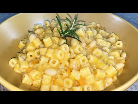 PASTA E FAGIOLI CLASSICA CON FAGIOLI PRECOTTI