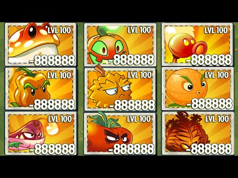 Tournament ORANGE & RED Plants - Who Will Win? - PvZ 2 Plant VS Plant