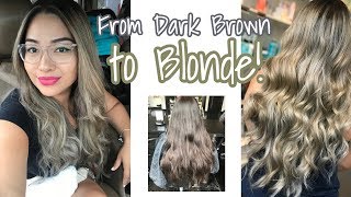 Come to the hair salon with me! Hair transformation to blonde