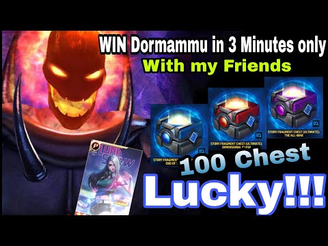 Lucky !!!!! Dormammu in 3 minutes with my Friends🔥Opening 100 Story Chest 🌟MFF